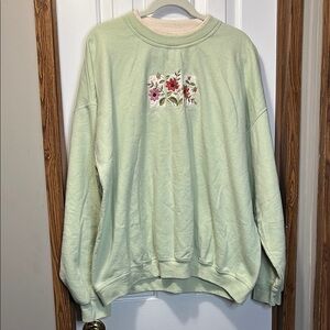 Day Breeze Green Cozy Sweatshirt with Unique Design
